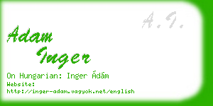 adam inger business card